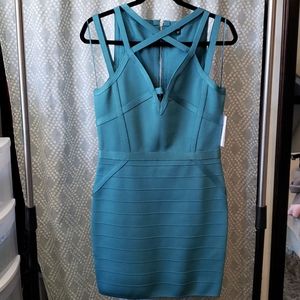 Guess los angeles turquoise dress